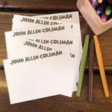 Stonage Personalized Flat Note Cards