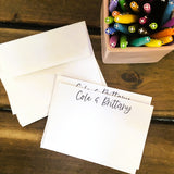 Script Name Flat Note Cards