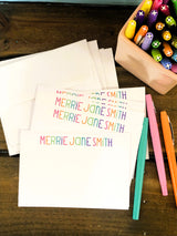 Bright Live and Love Flat Note Cards