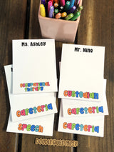 School Job Personalized Notepad