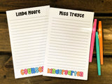 School Job Personalized Notepad