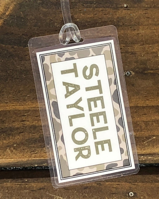 Camo Bag Tag | Luggage Tag