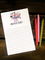 Flowers In Pot Personalized Notepad