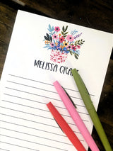 Flowers In Pot Personalized Notepad