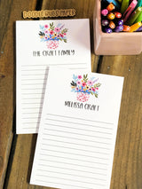 Flowers In Pot Personalized Notepad