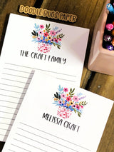 Flowers In Pot Personalized Notepad