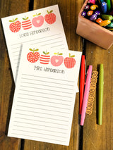 Funky Apples Personalized Notepad