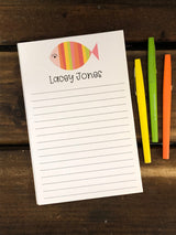 Striped Fish Personalized Notepad