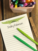Happy Alligator Personalized Notepad