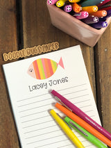 Striped Fish Personalized Notepad