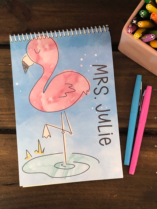 Flamingo Top Spiral Notebook