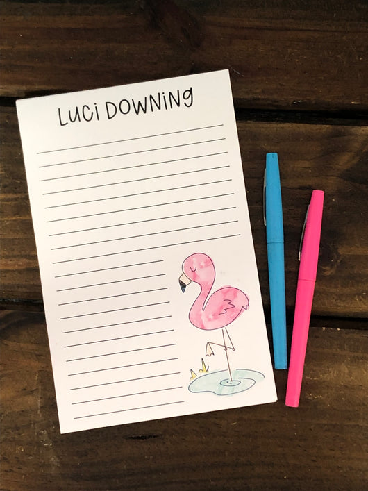 Flamingo Personalized Notepad