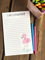 Flamingo Personalized Notepad