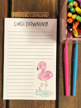 Flamingo Personalized Notepad
