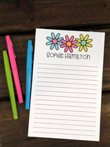 Bright Daisies Personalized Notepad