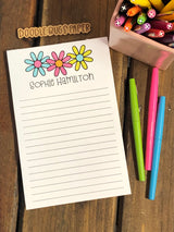 Bright Daisies Personalized Notepad