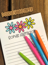 Bright Daisies Personalized Notepad