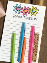 Bright Daisies Personalized Notepad