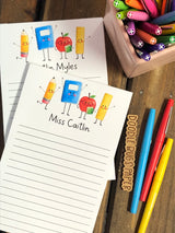 School Supply Pals Personalized Notepad