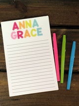 Polka Dot Sunshine Name Personalized Notepad