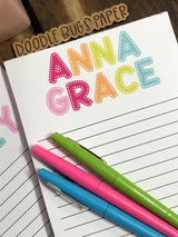 Polka Dot Sunshine Name Personalized Notepad