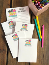 Stacked Books Personalized Notepad