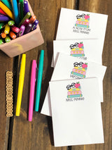 Stacked Books Personalized Notepad