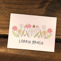 Flower Garden Personalized Note Cards