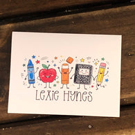 School Party Personalized Note Cards