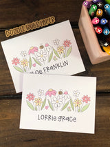 Flower Garden Personalized Note Cards