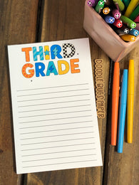 RTS: Third Grade Retro Racing Large Notepad