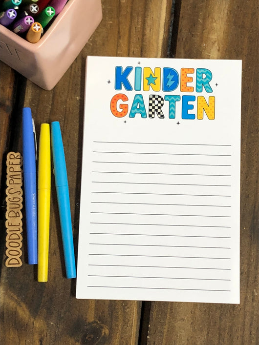 RTS: Kindergarten Retro Racing Large Notepad