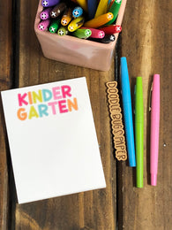 RTS: Kindergarten Polka Dot Rainbow Small Notepad