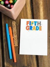 RTS: Fifth Grade Retro Racing Small Notepad