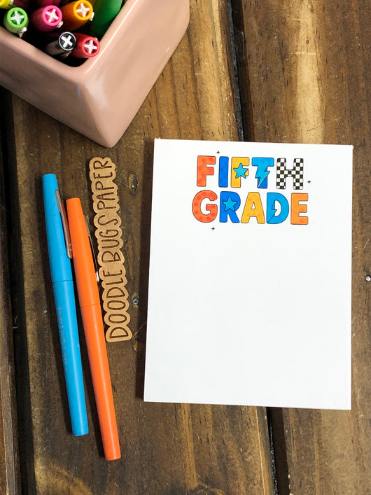 RTS: Fifth Grade Retro Racing Small Notepad