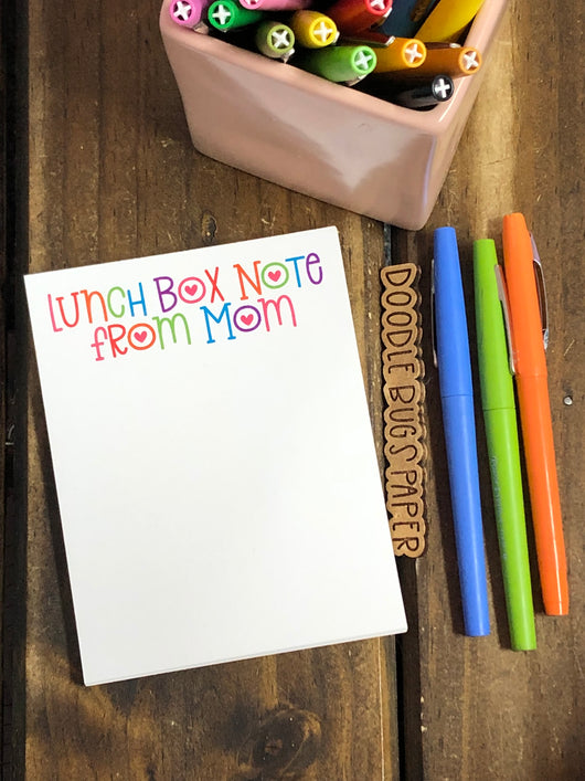 RTS: Lunch Box Note from Mom Small Notepad