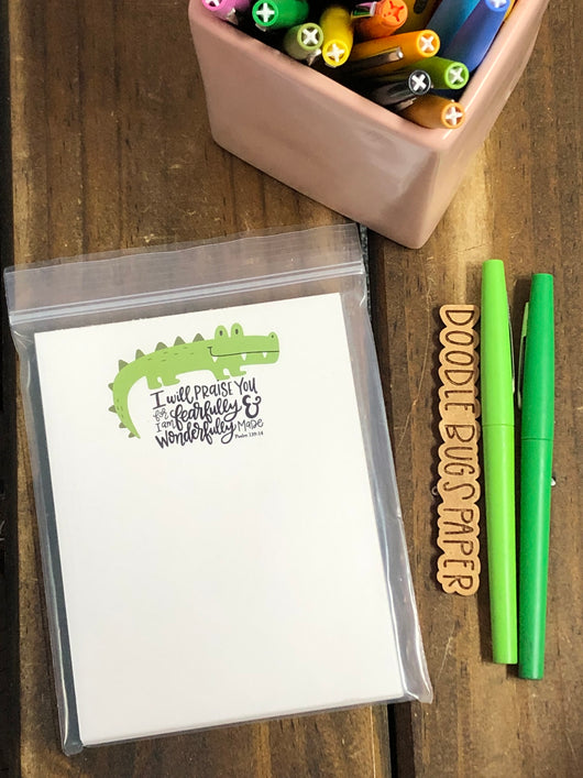 RTS: Crocodile I Will Praise You Small Notepad