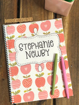 Funky Apples Side Spiral Notebook