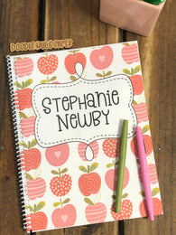Funky Apples Side Spiral Notebook