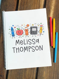 School Party Side Spiral Notebook