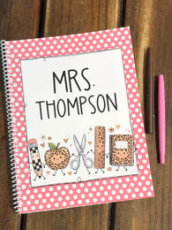 Leopard School Pals Side Spiral Notebook