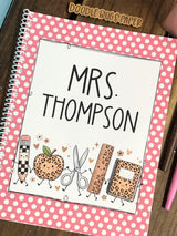 Leopard School Pals Side Spiral Notebook