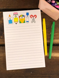 RTS: Happy School Supplies Large Notepad