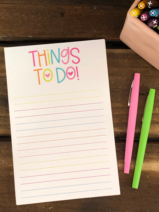RTS: Things to Do Sunshine Large Notepad