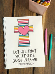 RTS: Rainbow Cross Side Spiral Notebook