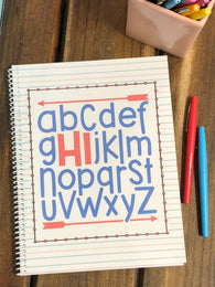 RTS: Alphabet HI Side Spiral Notebook