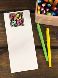 RTS: First Grade Color Pop Skinny Notepad