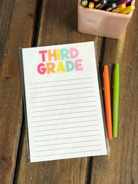 RTS: Third Grade Polka Dot Sunshine Large Notepad