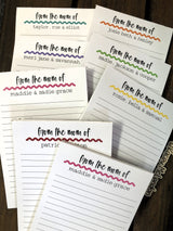 Squiggle Line Mom Personalized Notepad