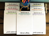 Squiggle Line Mom Personalized Notepad